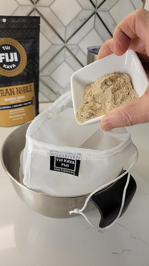 TUI KAVA PREMIUM WELLNESS KAVA -TRADITIONAL Fijian Noble Pounded Medium Grind 250g (8.8oz) - TRIAL SIZE | Very Heady Daytime Kava | All Natural Relaxation | Increase Focus | Mood/Sleep Support | Stress Relief | STRAINER BAG REQUIRED.