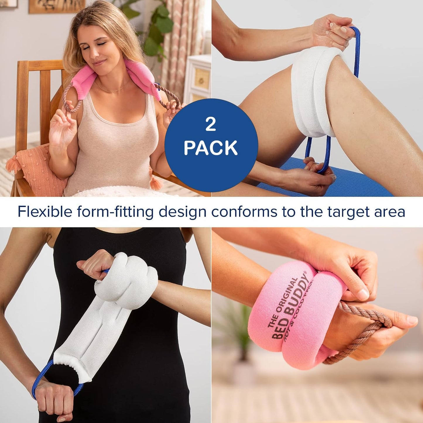 Bed Buddy Neck Heating Pad and Microwave Heating Pad, Heated Neck Wrap - Heating Pad For Neck, Sore Muscles - Microwavable Neck Heating Pad, Heating Pad For Cramps, Neck Warmer