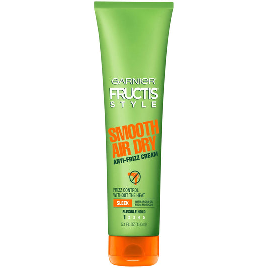 Garnier Fructis Style Smooth Air Dry Anti-Frizz Cream, 5.1 Fl. Oz.
