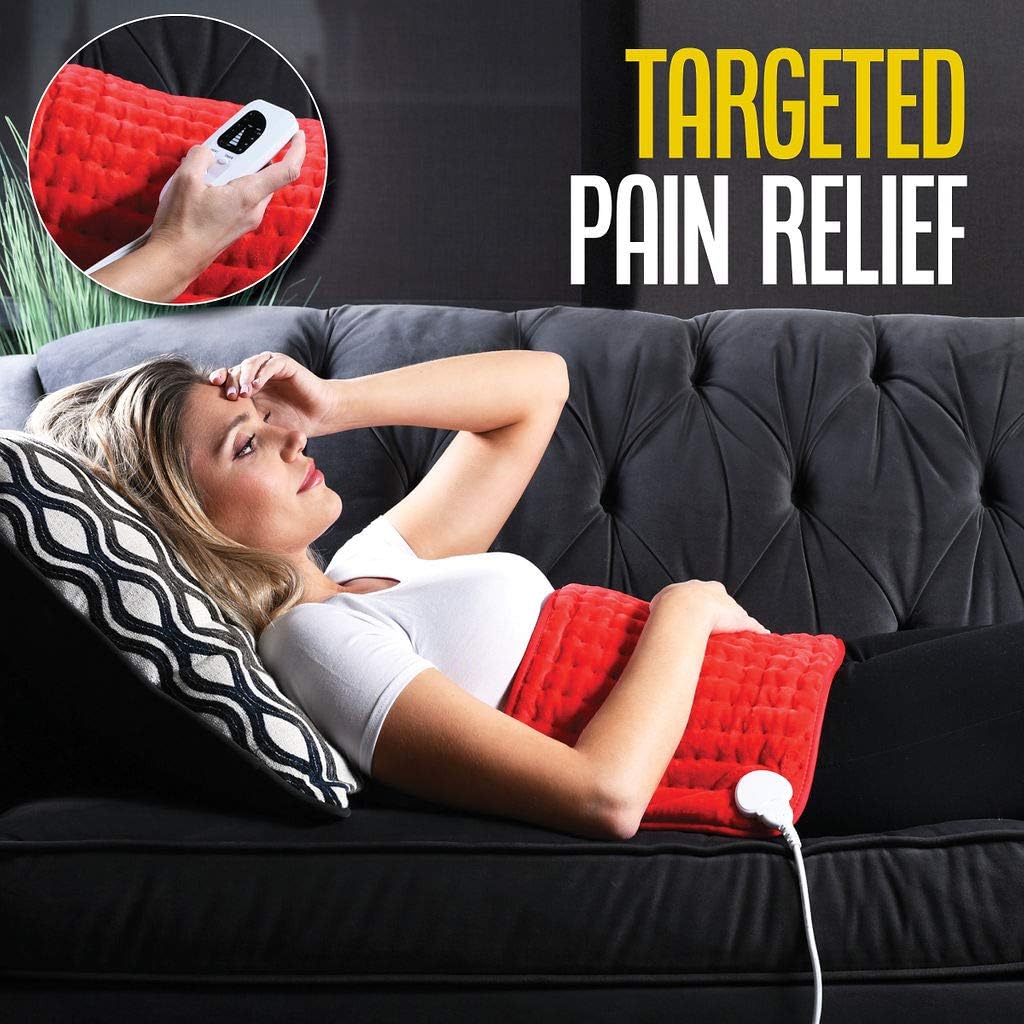 Heating Pad Electric Heating Pad Best Heating Pad for Back Pain and Cramps Relief 2 Hour Auto Off Measures Moist Heating Pad Many Adjustable Setting