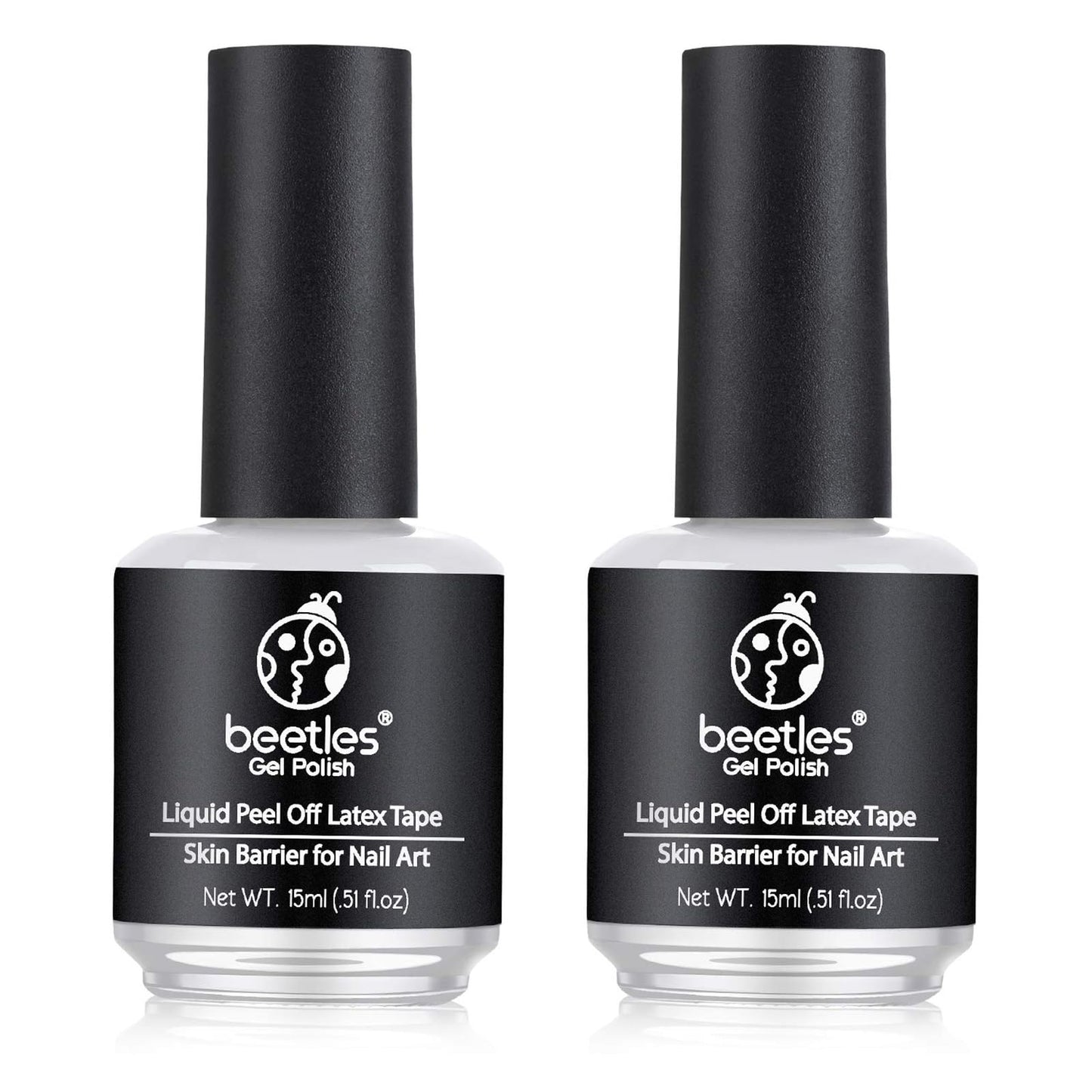 Beetles Gel Polish Latex Liquid Nail Simple Peel Off Cuticle Guard For Nail Polish Nail Art Liquid Latex Barrier Protector 2 * 1