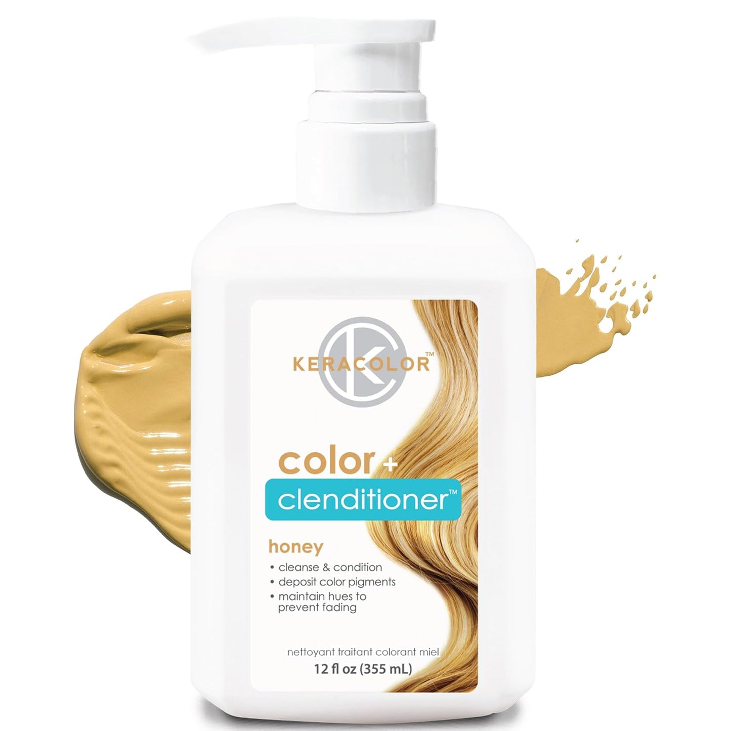 Keracolor 3-In-1 Color-Depositing Conditioner | Gently Cleanses & Conditions | 12 Fl Oz