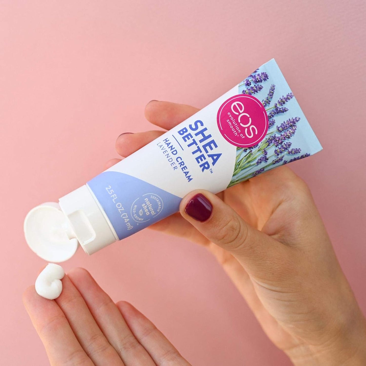 EOS Hand Cream – Pink Citrus | Natural Shea Butter Lotion for 24-Hour Hydration