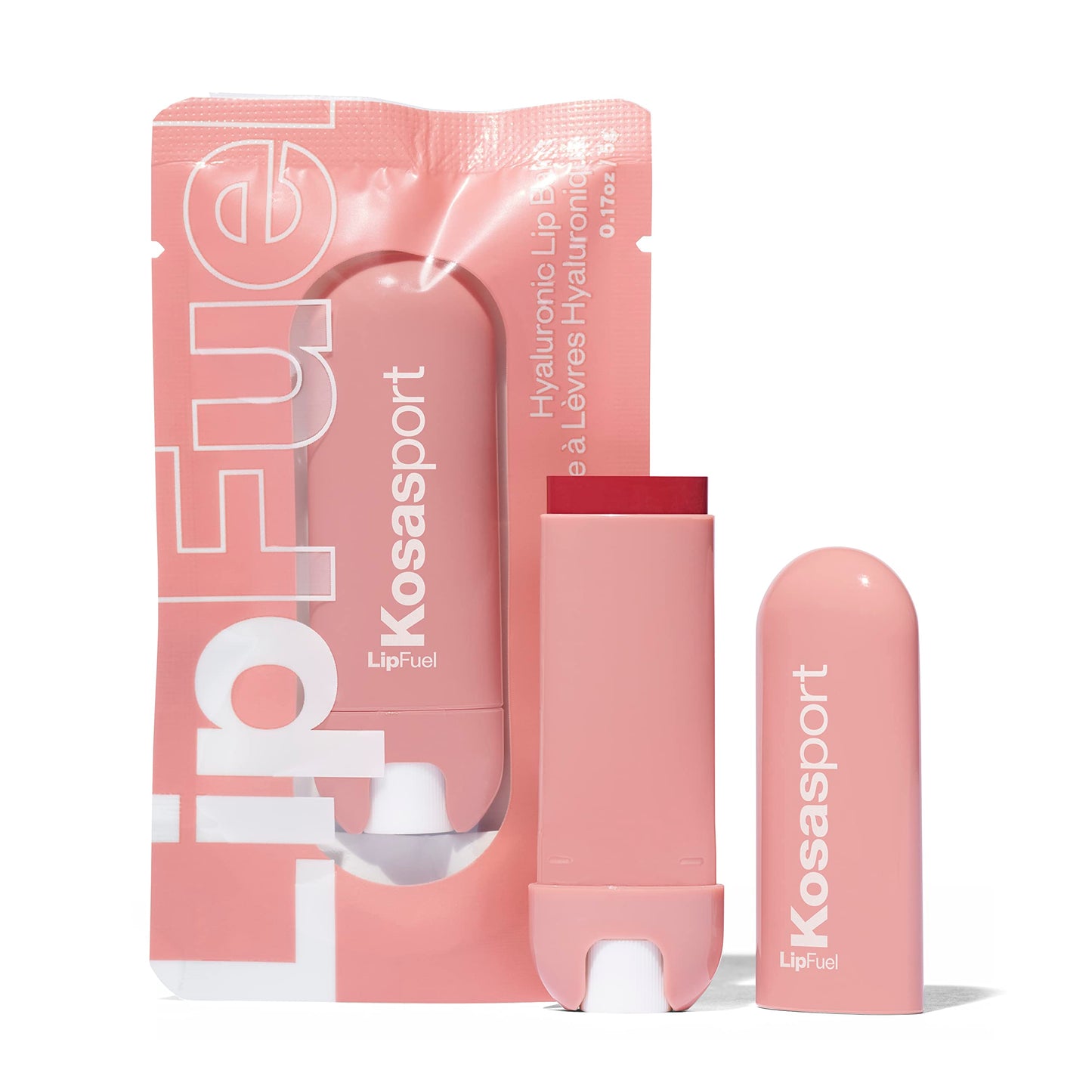 Kosas Lipfuel Hyaluronic Active Sport Lip Balm - Hydrates, Energizes And Protects - Natural Lip Treatment And Care (Pulse)