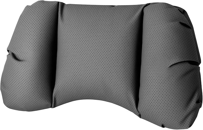 Car Neck Pillow & Lumbar Support for Kia Telluride Carnival Cadenza Stinger Ergonomic Breathable Mesh Auto Seat Back Cushion Headrest,Black-Lumbar Support