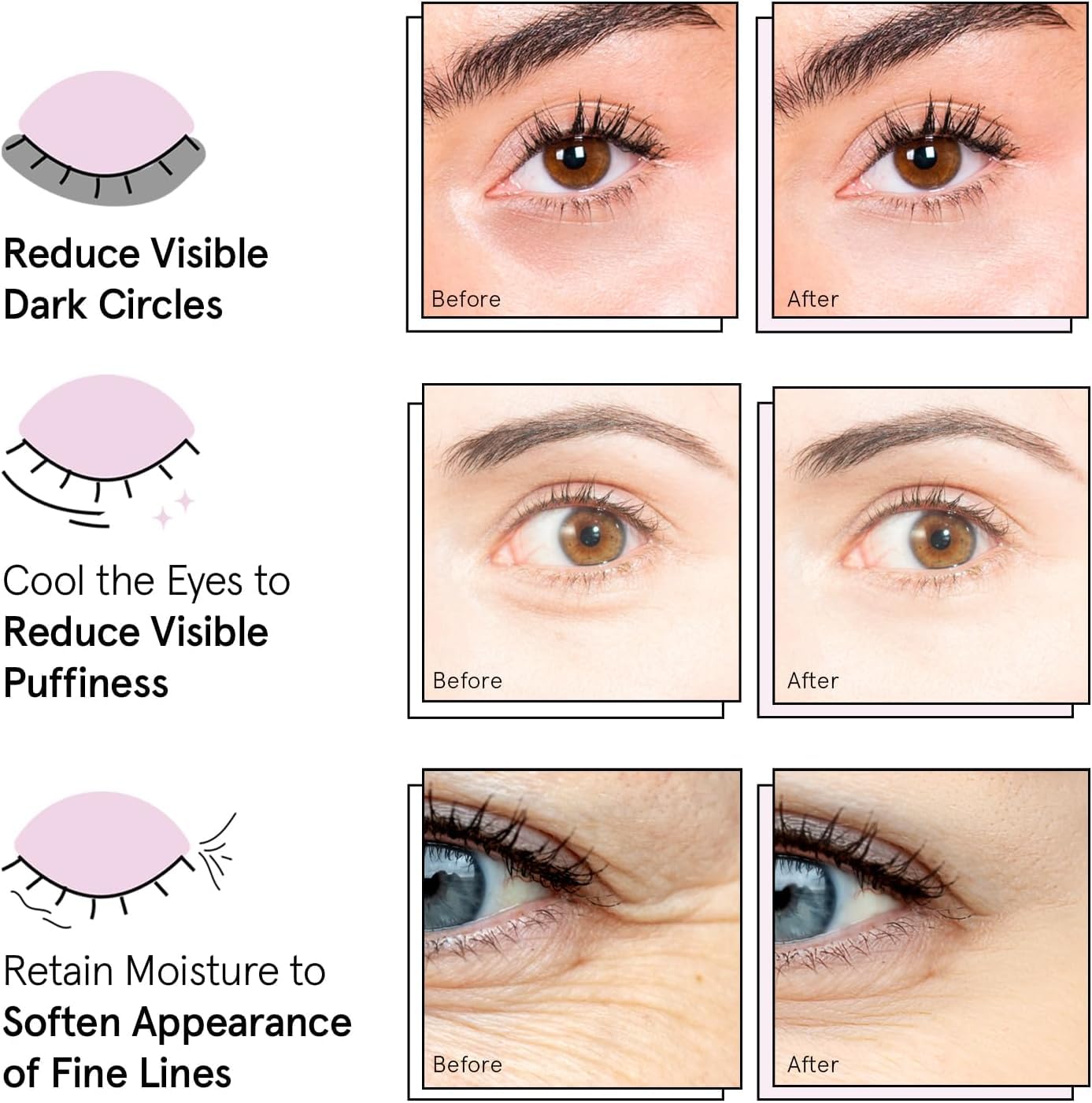 Grace & Stella Vegan Under Eye Masks | Reduce Dark Circles & Puffiness (24 Pairs)