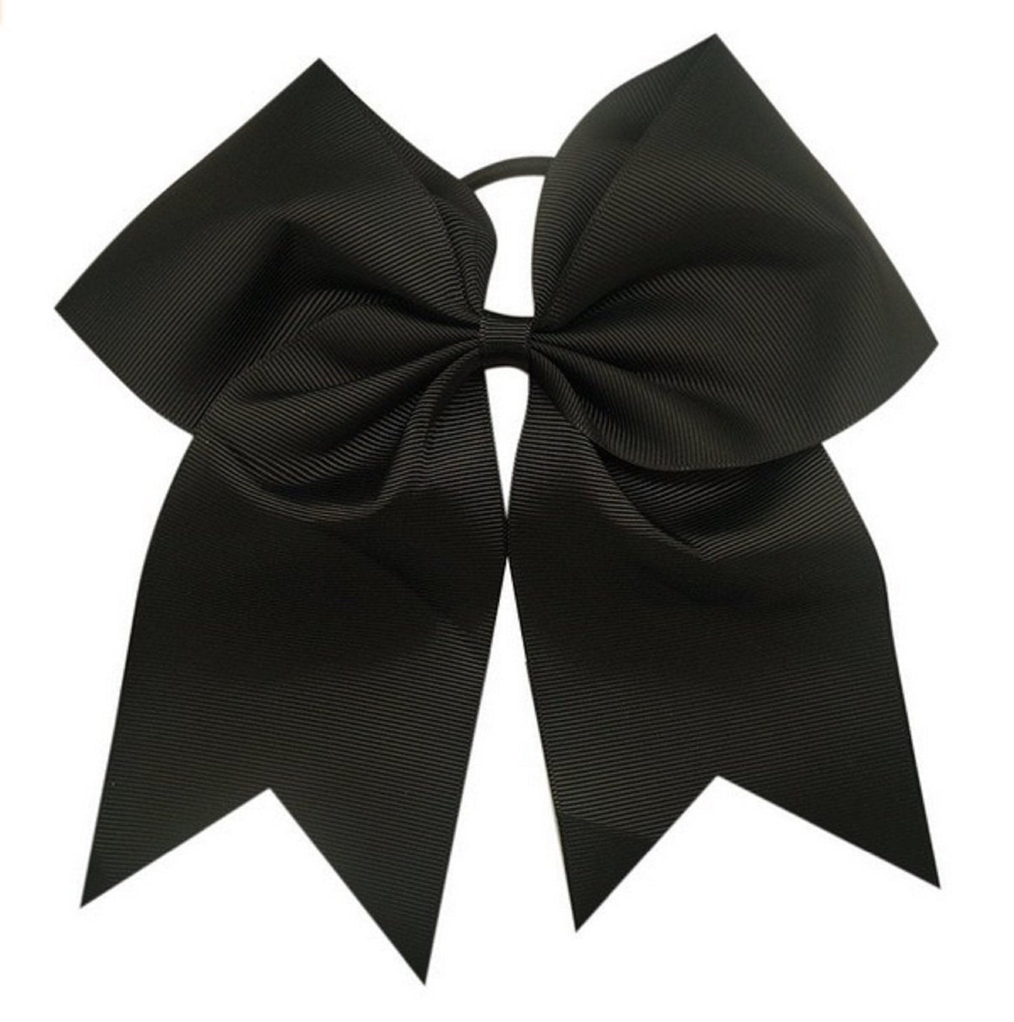 Cheer Bows Black Cheerleading Softball - Gifts For Girls And Women Team Bow With Ponytail Holder Complete Your Cheerleader Outfi