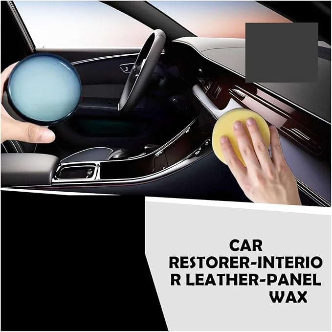 50ml/100ml Leather Conditioner Cream with Sun Protection Defense | Car Interior Care Kit for Seats, Steering Wheel & Dashboard | Clean, Restore & Shield(100ml)