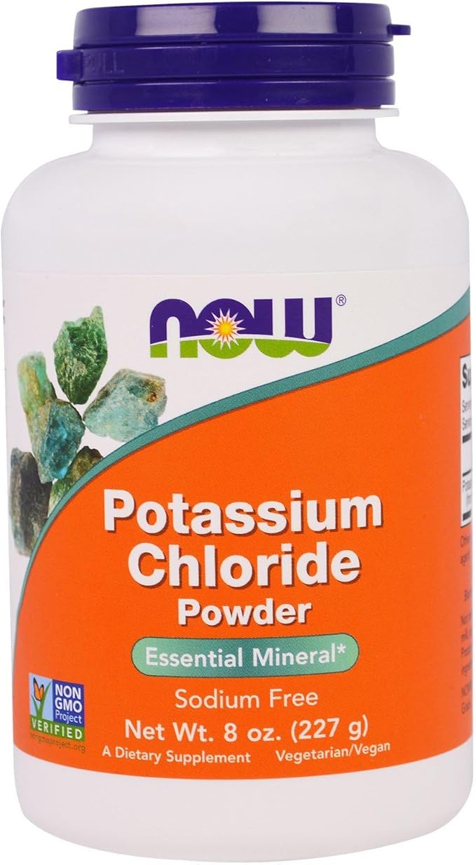 Now Foods: Potassium Chloride Powder Table Salt Substitute, 8 oz (2 pack)