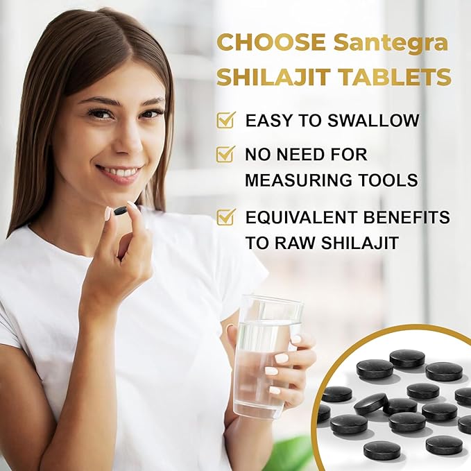 30,000 MG Shilajit Tablets, 100% Shilajit Pure Tablets 120 Counts - Shilajit Himalayan Organic Rich in Fulvic Acid & 85+ Trace Minerals, Shilajit Resin Supplement for Energy & Immune System