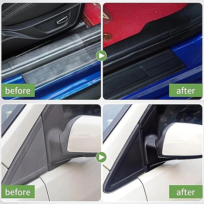 Cleaner Wax - Car Trim Restorer, Leather Maintenance Wax | Scratch Repair Paste, Vehicle Detailing Supplies for Headlights, Windshield, Chrome, plastlc, Metal Parts, Coating Polish Shine Protect