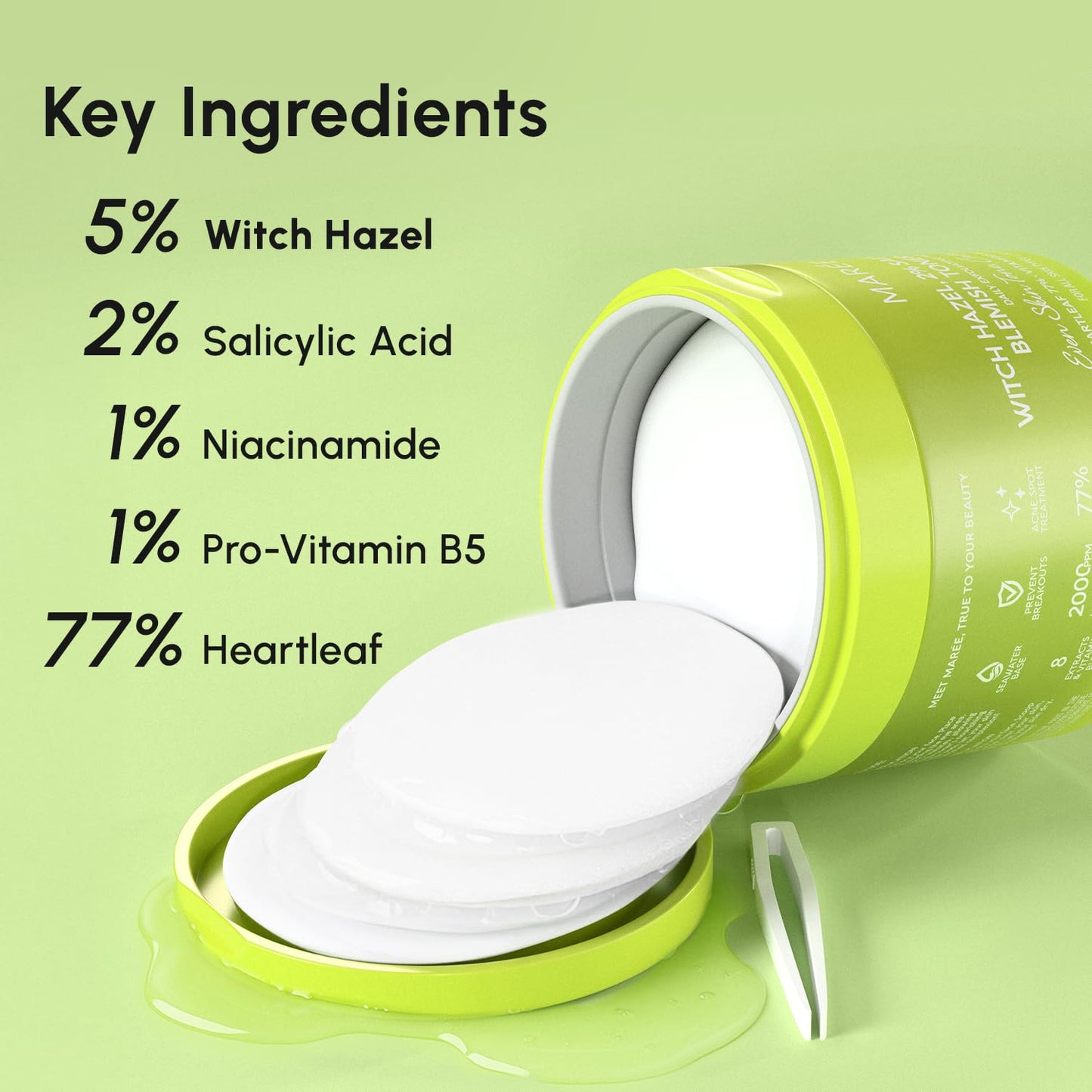 MAREE Blemish Toner | Daily Radiance Polish with Witch Hazel & BHA