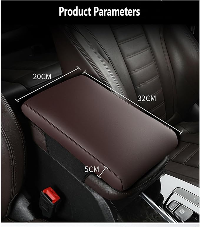 Car Armrest Cover Pad for Mazda CX-5 2012–2025 Premium Leather Center Console Armrest Cushion Pad Anti-Scratch Waterproof Auto Interior Accessories Red Style