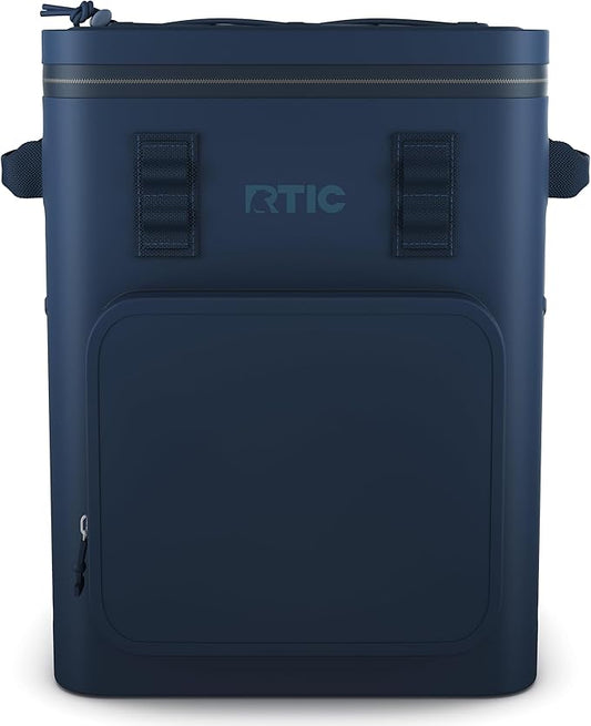 RTIC 24 Can Ultra-Tough Backpack Cooler, Insulated, Waterproof, Leak Proof, Portable Floating Bag for Beverage, Drink, Lunch, Outdoor, Beach, Car, Camping, Picnic, Fishing, Boat