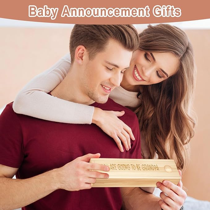 Pregnancy Announcement for Grandparent Grandpa, Pregnancy Test Keepsake Box, Baby Announcement Reveal Gifts Ideas for Husband Grandparents Dad Aunt and Uncle