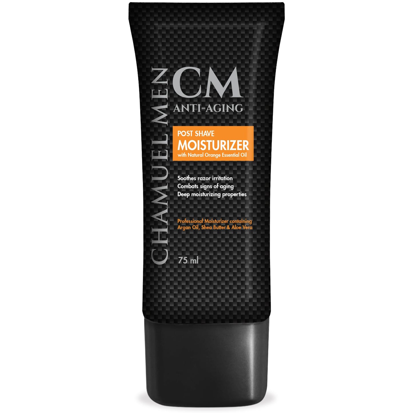 Chamuel Men Anti Aging Daily Aftershave For Men - All Natural Mens Face Cream And Moisturizer With Argan, Shea & Aloe Facial Fue