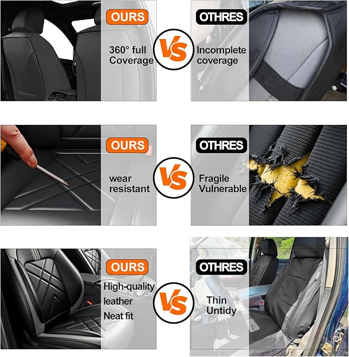 CX-30 Car Seat Covers Fit for Mazda CX-30 2020-2026, Full Coverage Premium Leather Waterproof Breathable Seat Covers, Automotive Seat Protectors, Airbag Compatible(2 Front Seats, Black Gray)