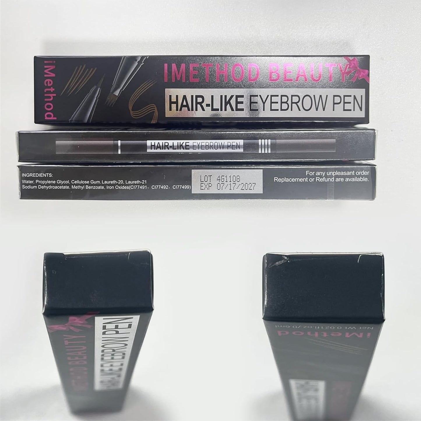 Microblading Eyebrow Pen | 2-in-1 Dual-Ended Pencil for Women | Light Brown