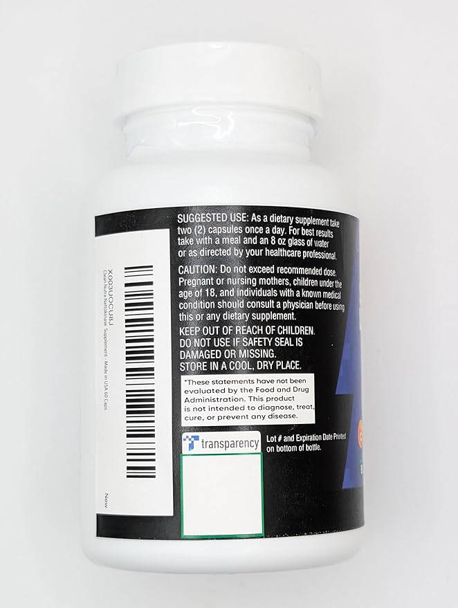 Clean Nutraceuticals Nattokinase 4000 FU Serrapeptase 120000 SPU Lumbrokinase Enzyme Supplement with Bromelain Papain Papaya Enzymes Rutin Extract Amla Magnesium Vitamin B6 & VIT C Capsules - 5Pack