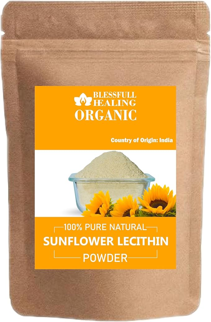 Organic Sunflower Lecithin Powder 100% Pure Natural 100 Gram / 3.52 oz