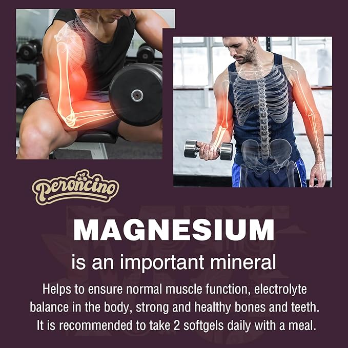 Liposomal Magnesium Complex 2200MG Softgels,Magnesium Threonate, Magnesium Glycinate, Magnesium Citrate, Three-in-one Supplement, Gluten Free, 60 Softgels (180 Count (Pack of 3))