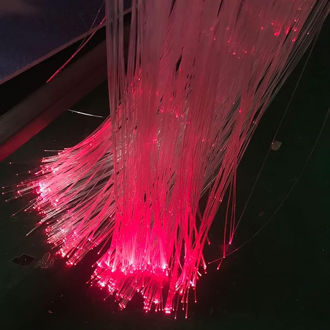Ultra-Bright PMMA Plastic End Glow Optical Fiber Light for Fiber Optic Star Ceiling Light lamp Starlight Headliner kit for car Home(0.029in diameter/8858ft Per roll)