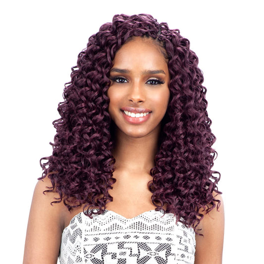 Gogo Curl 12 (1B Off Black) - Freetress Synthetic Braid Crochet Bulk Braiding Hair