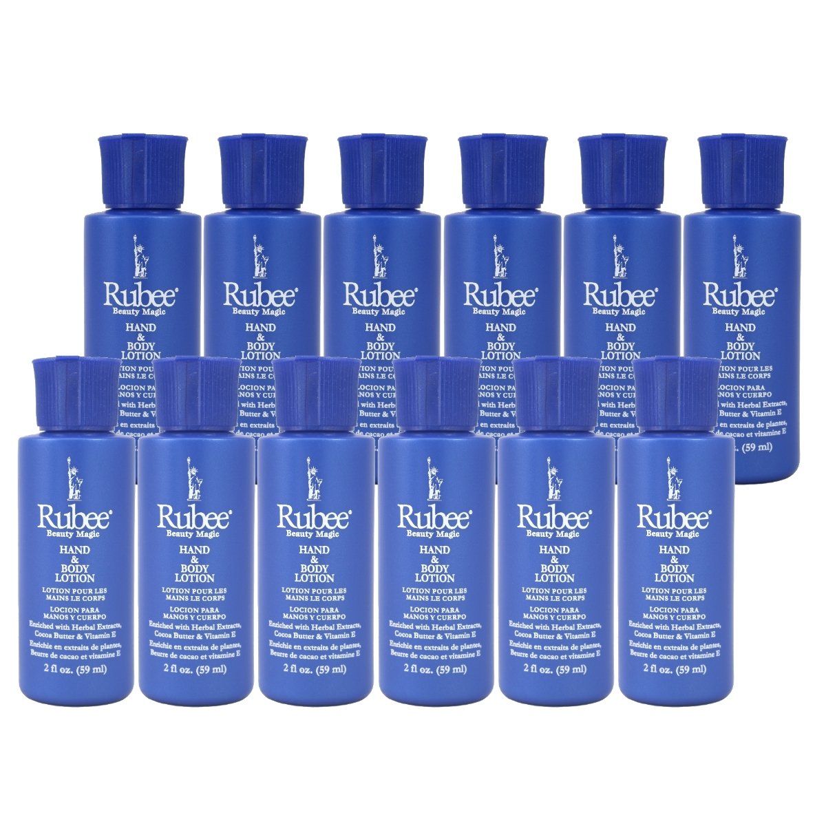 Rubee Hand & Body Lotion 2 Ounce (12 Pieces) (59Ml)