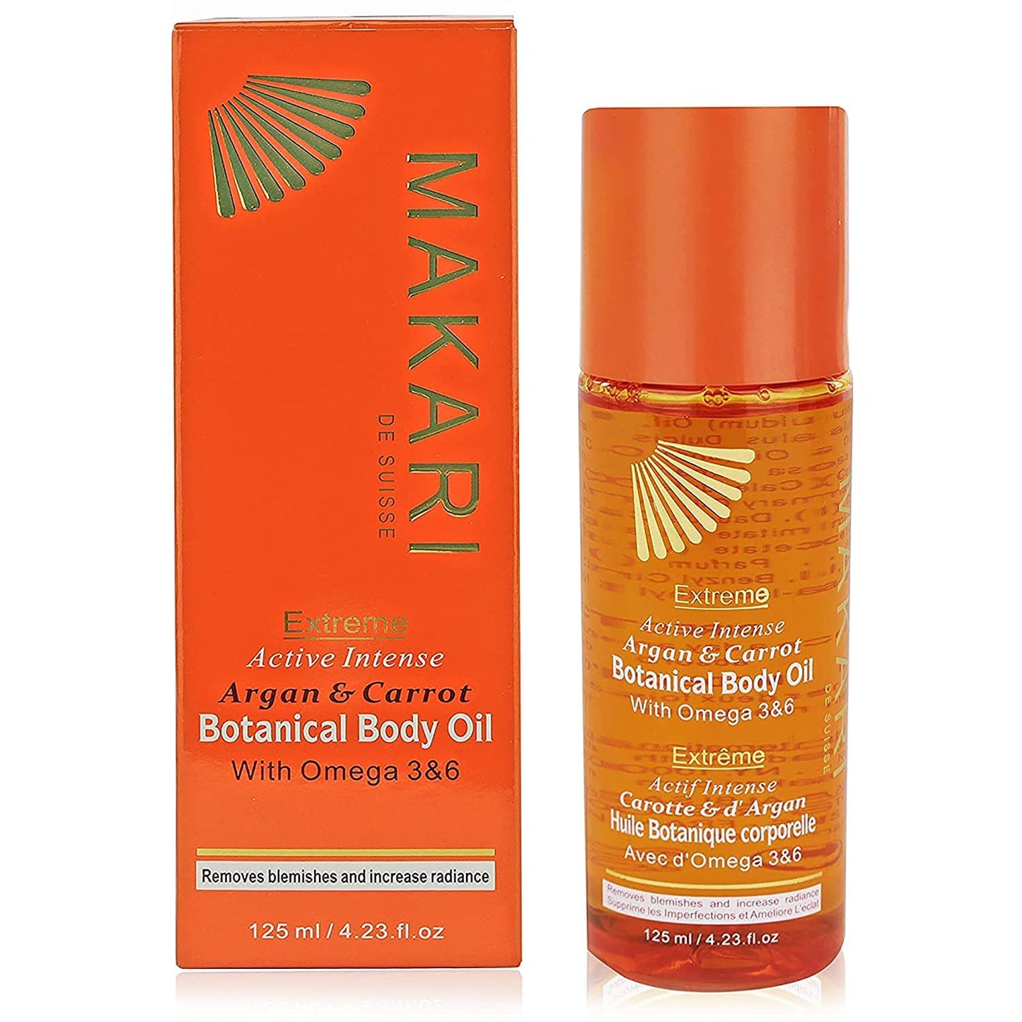Makari Extreme Active Intense Botanical Body Oil (125 Ml) | Softens, Conditions, Hydrates, And Rejuvenates Skin | Helps Fade Mar