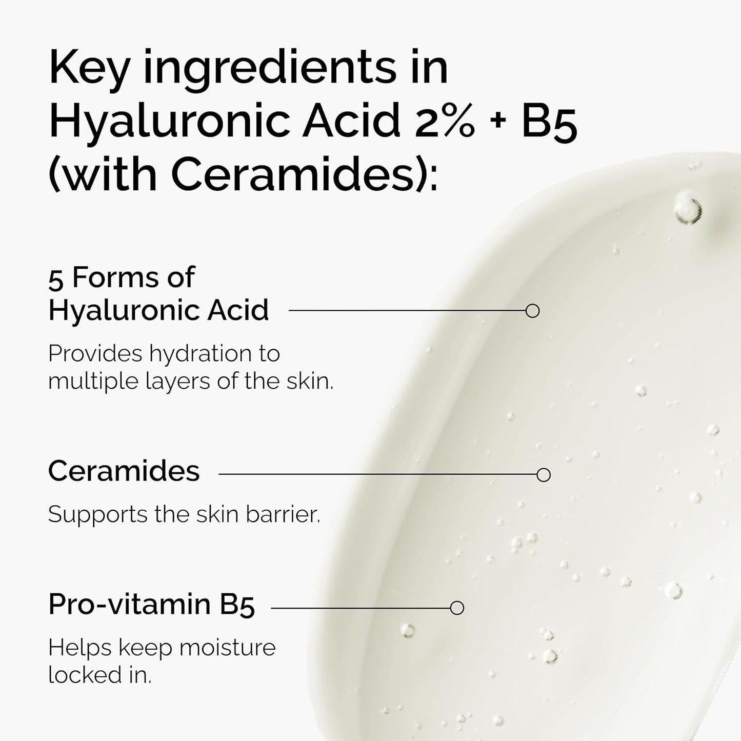 Hyaluronic Acid 2% + B5 Serum | Multi-Depth Hydration for Smoother Skin | 1 Fl Oz