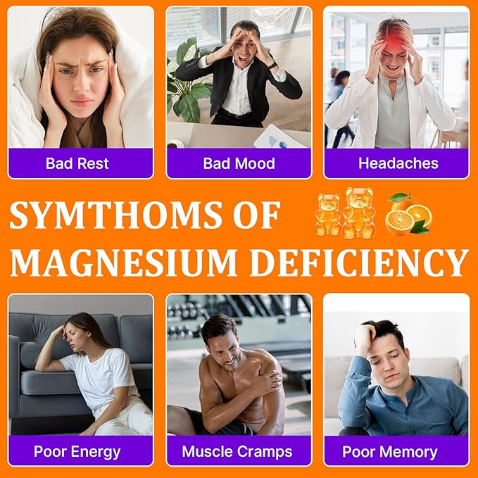 Magnesium Citrate Gummies - Magnesium Citrate with Ashwagandha & L-Theanine, High Absorption Calm Gummies, Magnesium Gummy for Calm, Rest, Nerve, Muscle, 120 Counts