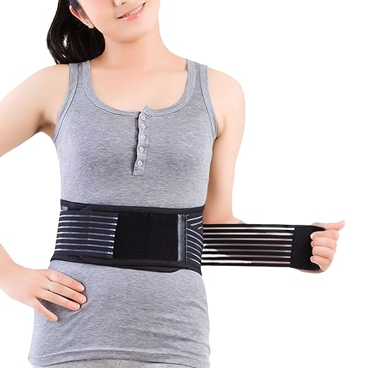 Back Support with Magnet, Tourmaline Magnetic Back Braces for Lower Back Pain Relief, Self Heating & Soothing Waist Band, Lumbar Support Belt for Herniated Disc/Sciatica (X-Large)