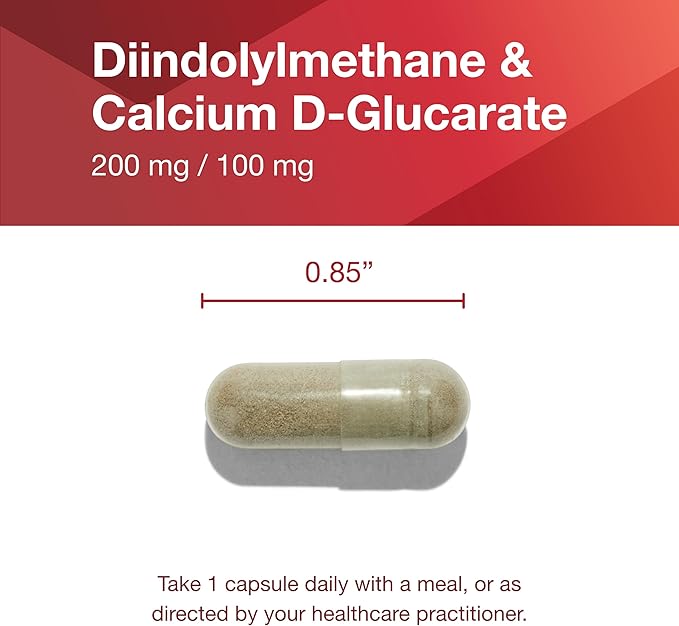 PROTOCOL FOR LIFE BALANCE DIM 200 Plus CDG - 200mg - Calcium & DIM Supplement - for Cleanse Detox & Hormone Metabolism - Calcium D Glucarate - Non-GMO & Kosher - 90 Veg Caps