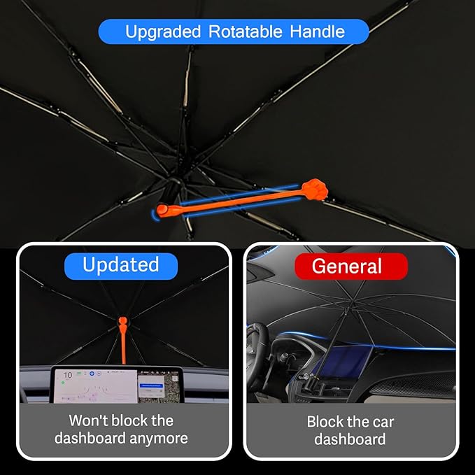 Funny Eye Print Car Sunshade Umbrella Retractable Sun Shade for Car Windshield Umbrella Heat Insulation Protection UV Block Front Window Covers for Auto Sedan SUV Pickup Windshield Sunshades