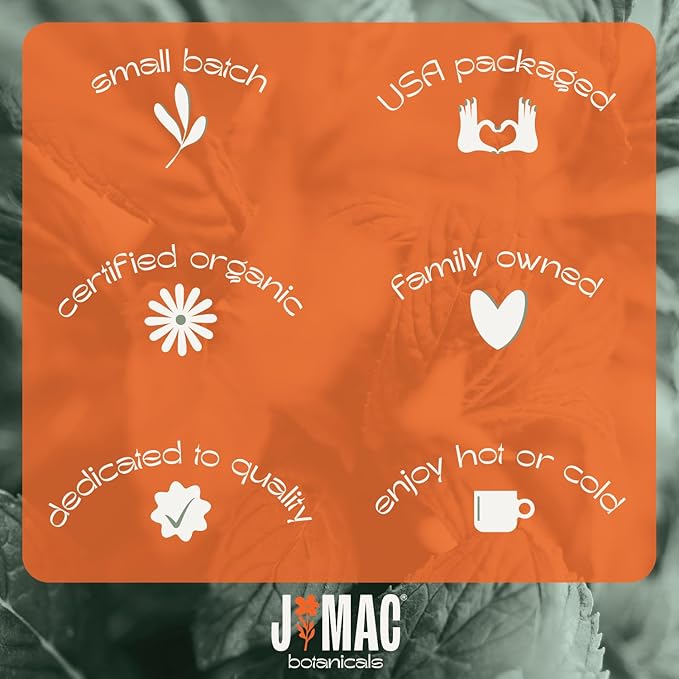 J MAC BOTANICALS, Organic Chamomile Flowers, Whole Dried Chamomile Flower, Loose Leaf Tea