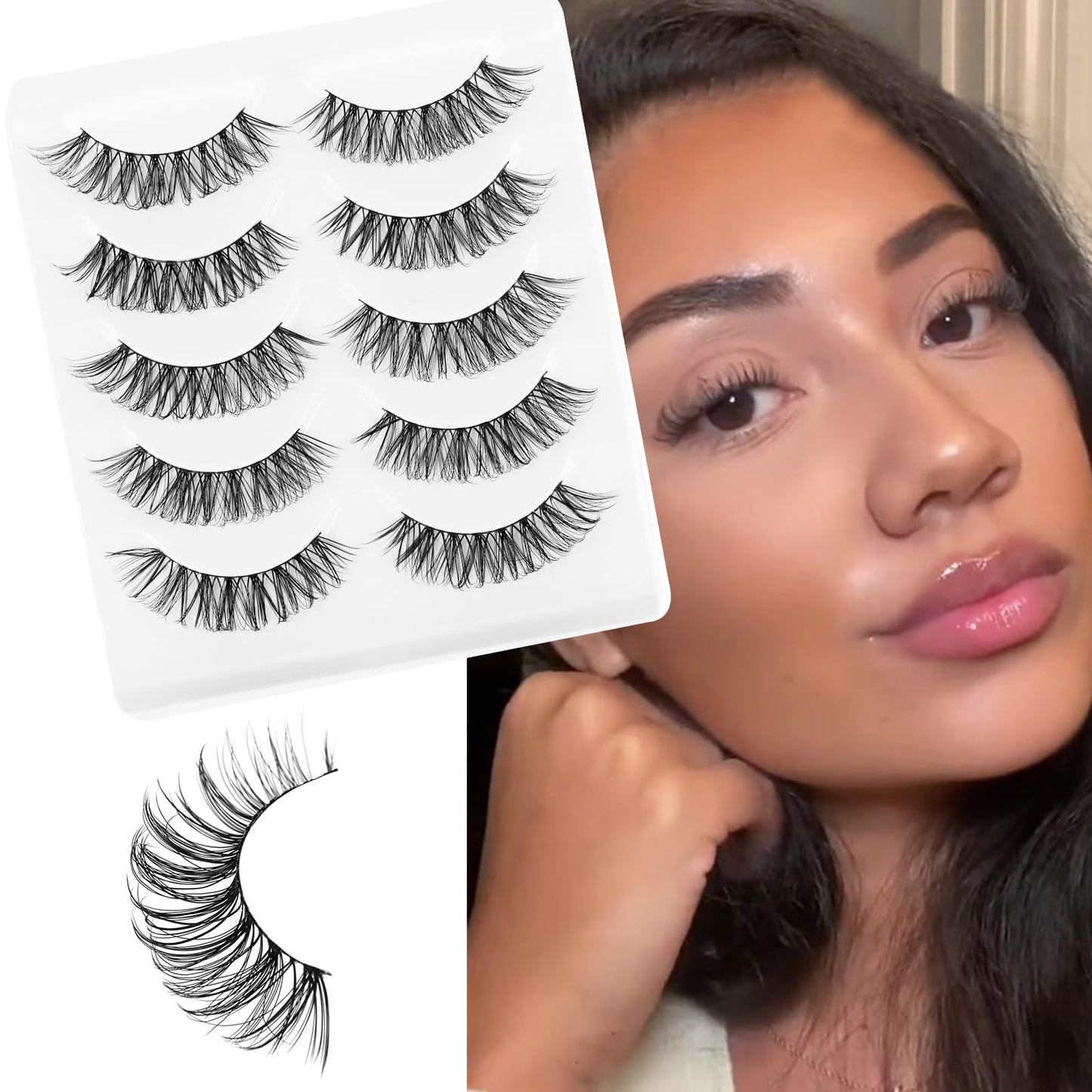 Eyelashes Lashes False Eyelashes Natural Eyelashes Wispy Lashes Mink Lashes False Eyelashes Natural By By Specsie, Specsie #Peon