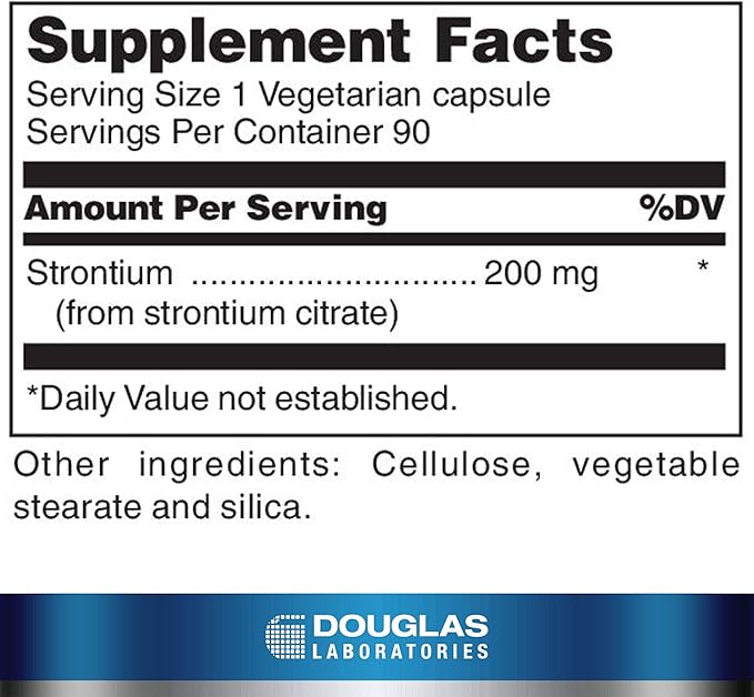 Douglas Laboratories Strontium | Trace Minerals to Support Healthy Bone Density | 90 Capsules