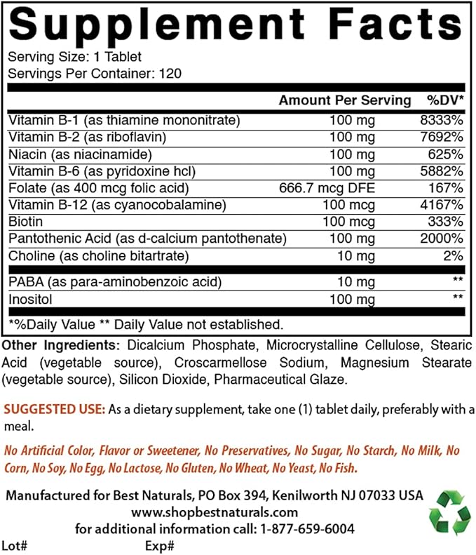 Cal MAG ZINC & B-100 Complex