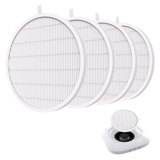 Melodysusie Nail Dust Collector Replacement Filter 4 Pack, Reusable Dust Filter For Melosysusie Nail Dust Collector Vacuum Fan D