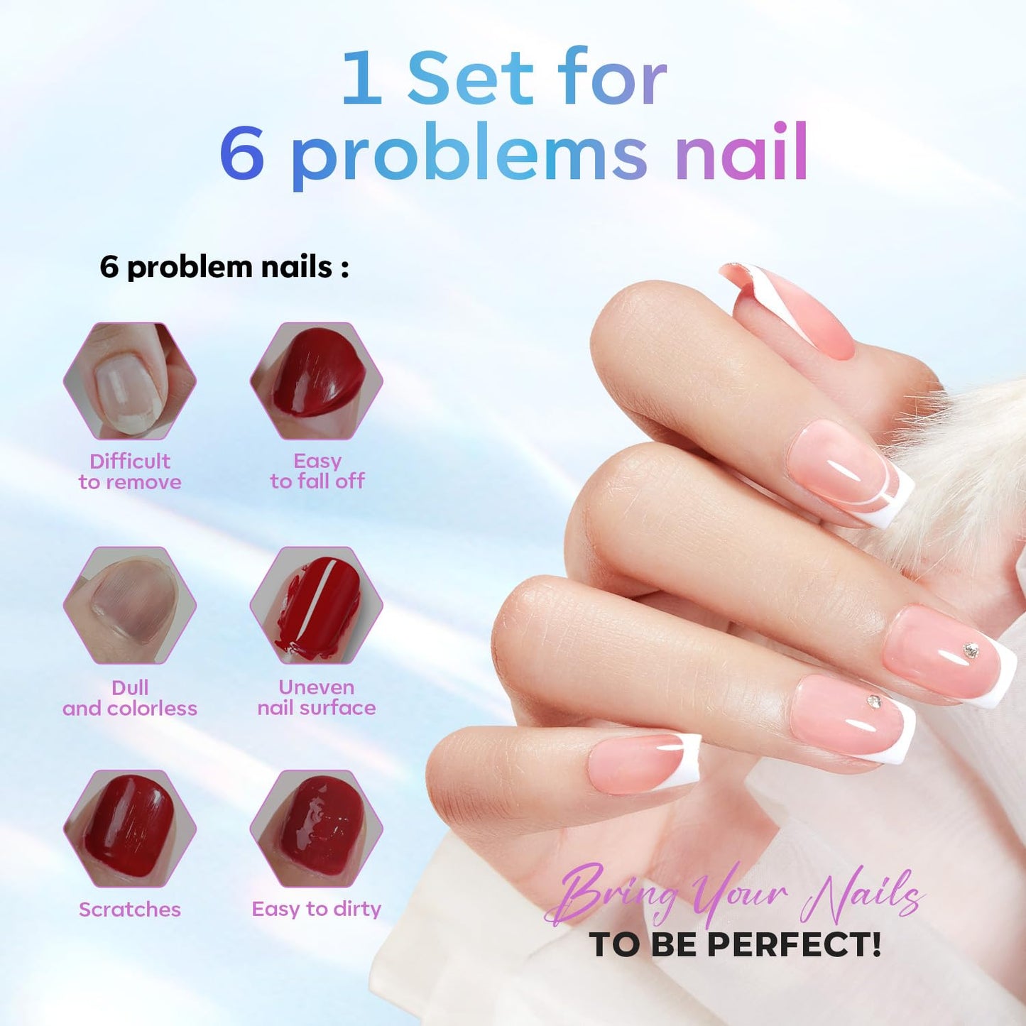 Modelones 4 Pcs Nail Dehydrator & Primer Set | Acid-Free, Hema-Free, 15 ml