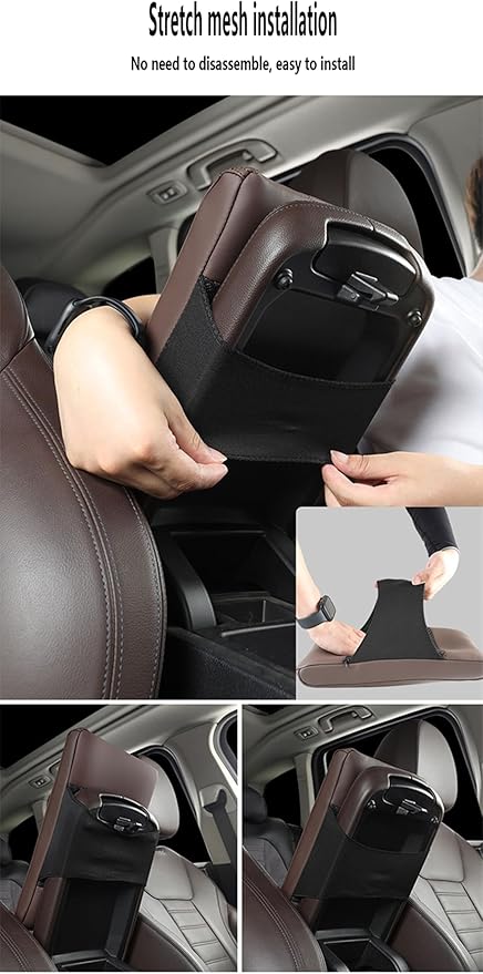Car Armrest Cover Pad for Lexus LS LS400 LS430 LS460 LS500 LS500h LS600h Premium Leather Center Console Armrest Cushion Pad Anti-Scratch Waterproof Auto Interior Accessories Red Style