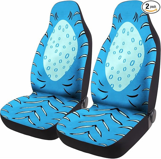 GENANY Kpop Blue Tiger Car Seat Covers Set of 2, Breathable Front Seat Covers for Truck Sedan SUV, Kpop Anime Car Accessories, Kpop Gift for Women Men