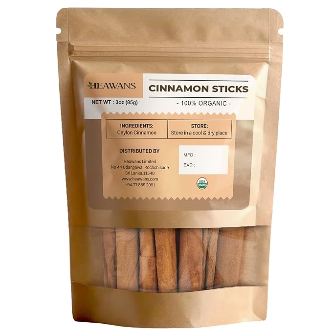 Organic Ceylon Cinnamon Sticks From Ceylon Sri Lanka 3 oz