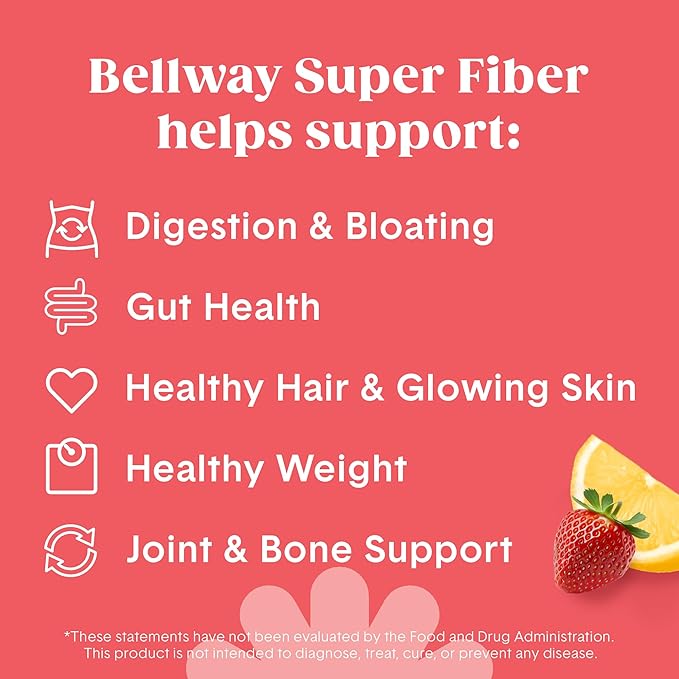Bellway Super Fiber Powder + Collagen, Strawberry Lemonade Shaker Bottle Bundle