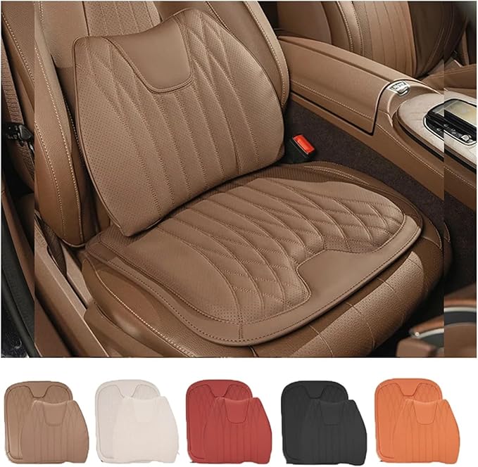 F Car Seat Cushion for BMW All Model I3 I4 I8 X1 X2 X3 X4 X5 X5M X6 X7 Z4 Car Lumbar Support Pillow Auto Seat Waist Back Cushion Y (Color : Black B)