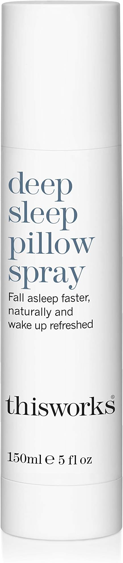 THISWORKS Deep Sleep Pillow Spray: Fast-Acting Natural Rest Aid with with Essential Oils of Lavender, Vetivert and Camomile, 150ml, (5 Ounces)