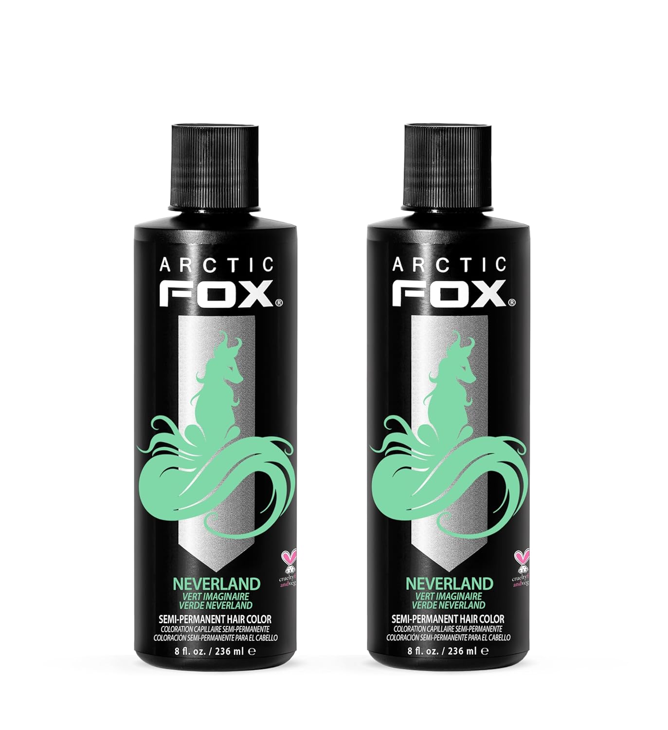 ARCTIC FOX Vegan Semi-Permanent Hair Color Dye | NEVERLAND | 4 Fl Oz