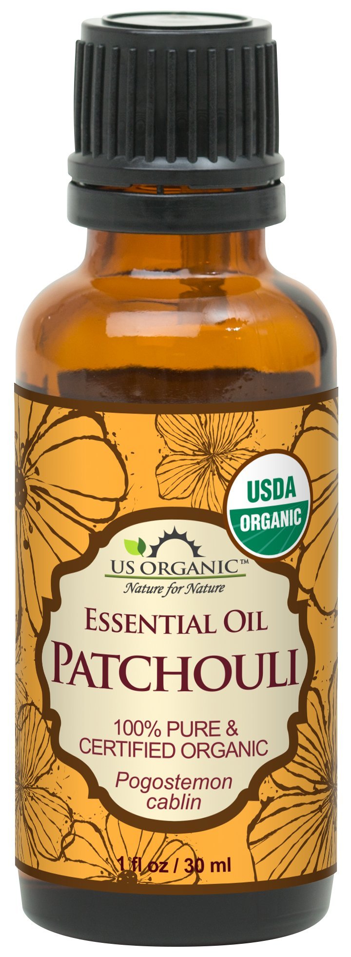Us Organic 100% Pure Patchouli Essential Oil - Usda Certified Organic, Steam Distilled - W/Euro Droppers (More Size Variations A
