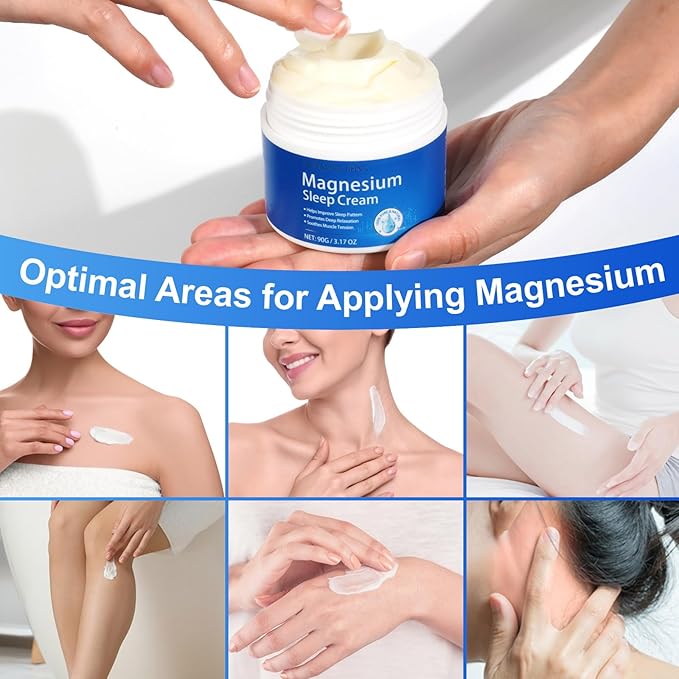 Magnesium Oil for Feet, Magnesium Lotion, Magnesium Cream, Topical Magnesium Chloride, High Concentration Genuine Zechstein Topical Magnesium Chloride