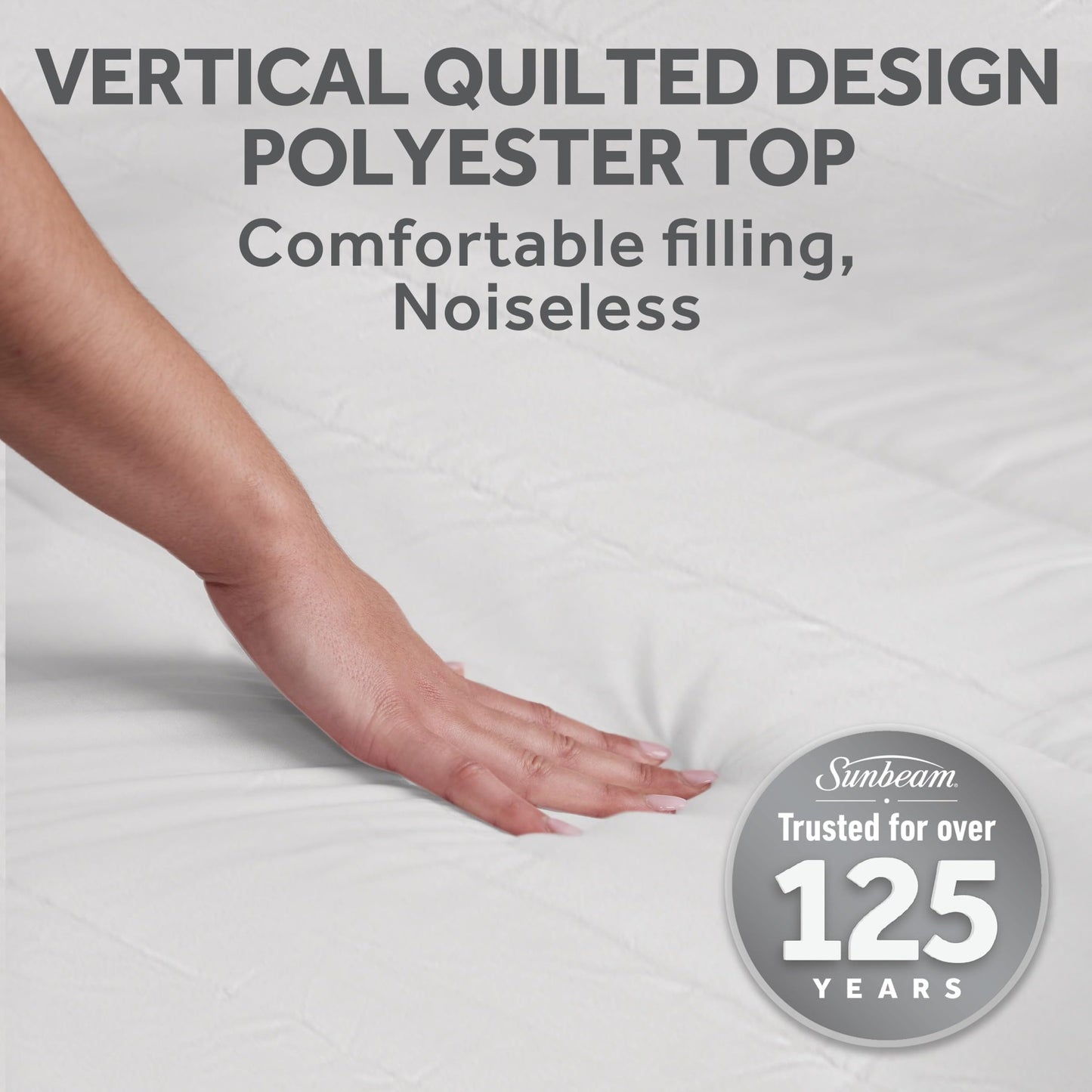 Sunbeam Polyester Wi-Fi Connected Mattress Pad, Electric Blanket, 10 Heat Settings, Queen Size